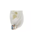 Σκουλαρίκια Vintage Aquamarine από ροζ χρυσό 14 καρατίων vec016r